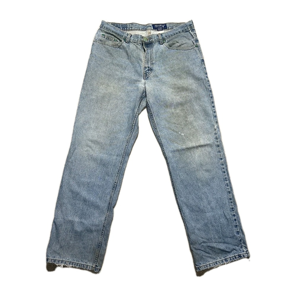 Vintage Eddie Bauer Jeans‎ Mens 35x32 Wide Leg Grunge Punk Gorpcore Baggy Hiphop